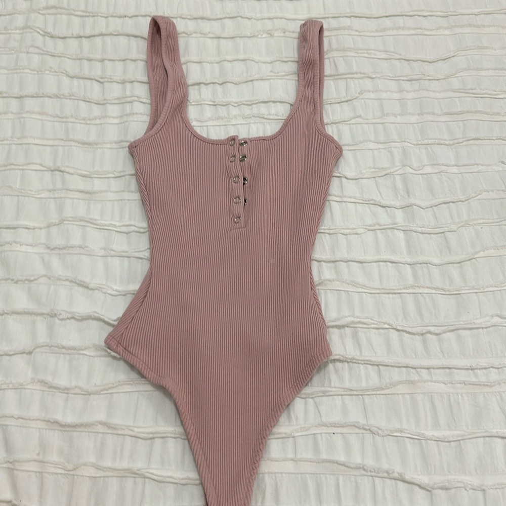 privacy please pink body suit